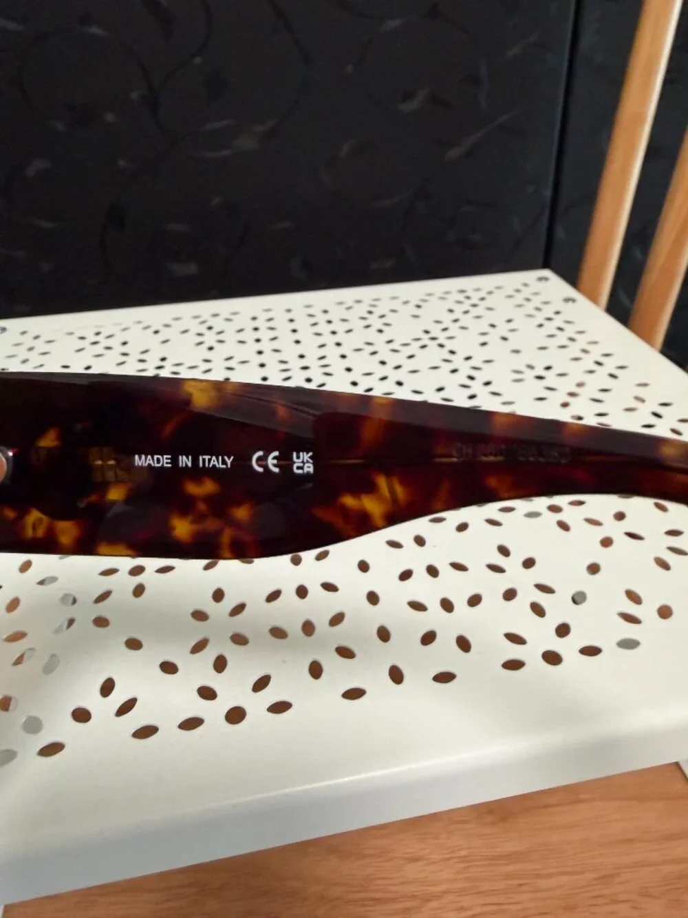 ✅Auth✅ CHANEL Tortoise Shield Sunglasses Gold CC Medallion Logo